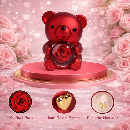 [LIMITED EDITION] Rotating Eternal Rose With Necklace