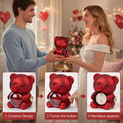 [LIMITED EDITION] Rotating Eternal Rose With Necklace